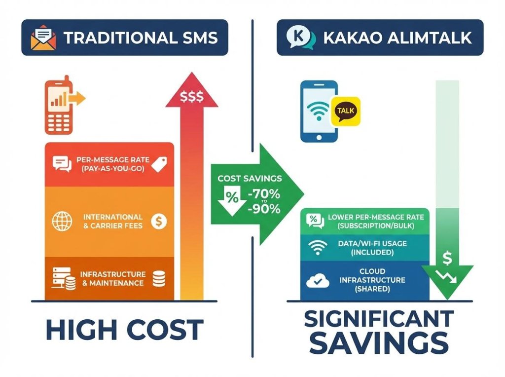 대량단체문자 비용 부담 해결! 알림톡으로 발송비용 75% 절약하는 완벽&nbsp;가이드