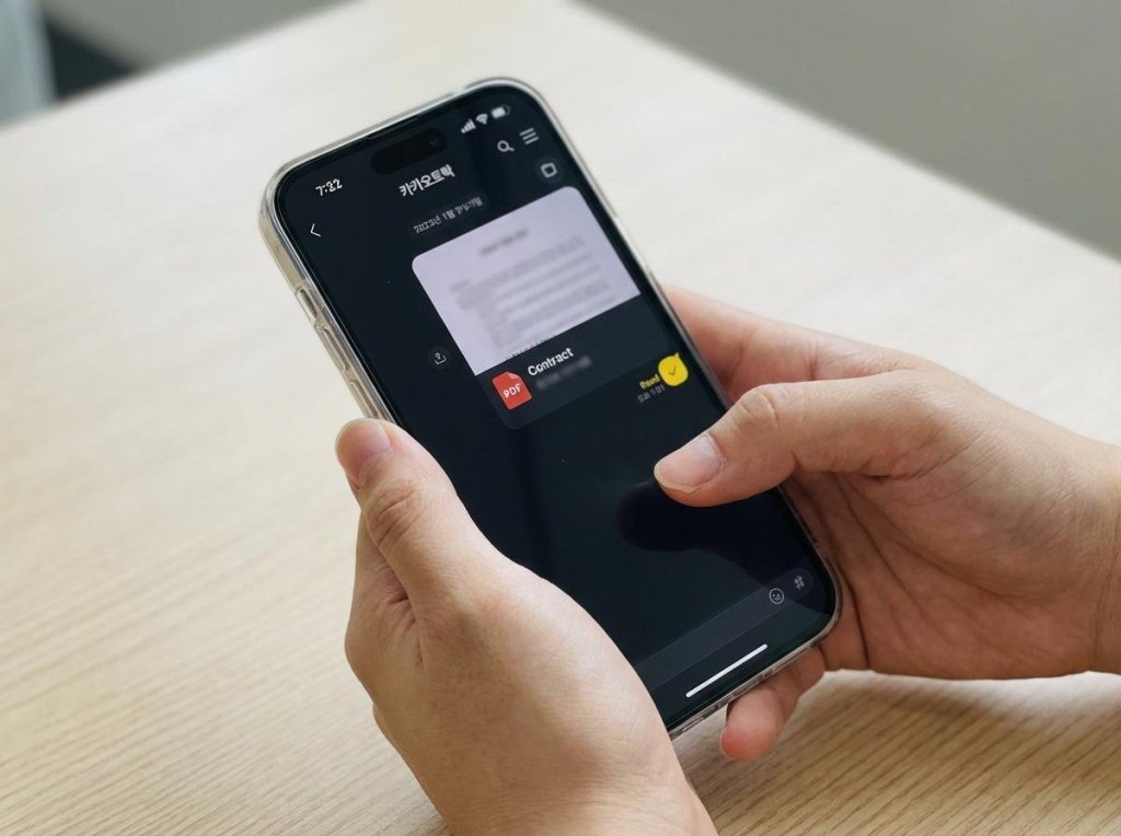 카카오톡메시지로 계약서 보내고 실시간으로 확인 여부 체크하는&nbsp;방법